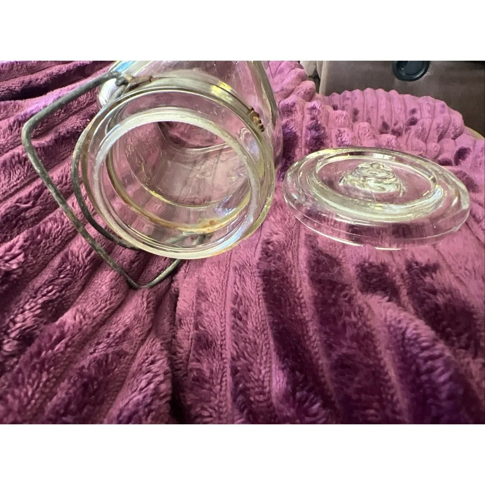 Antique A G Smalley 1896 Embossed Glass Royal Fruit Jar Pint Boston New York